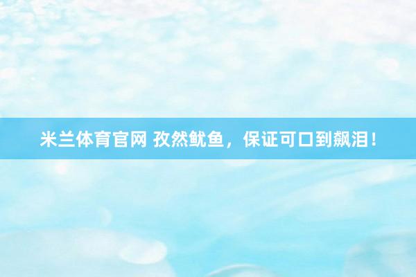 米兰体育官网 孜然鱿鱼，保证可口到飙泪！