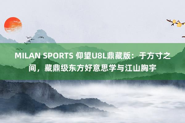 MILAN SPORTS 仰望U8L鼎藏版：于方寸之间，藏鼎级东方好意思学与江山胸宇